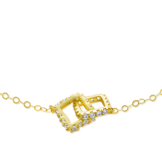 18K Pure Gold Stone Bracelet
