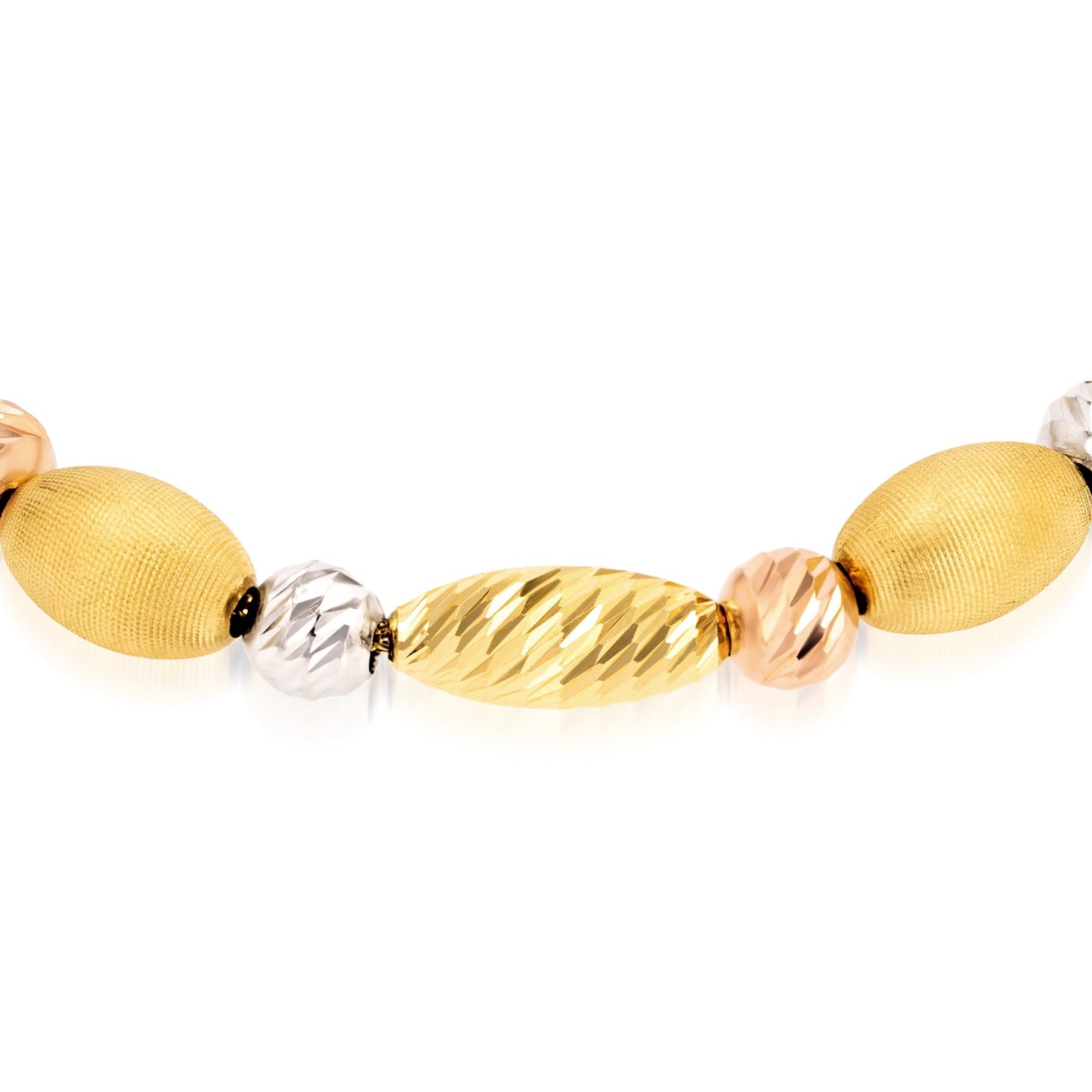 18K Pure Gold Adjustable Multi Color Ball Seed Bracelet