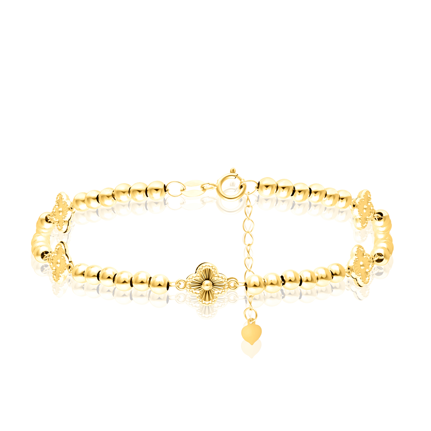 18K Pure Gold Seed Flower Bracelet
