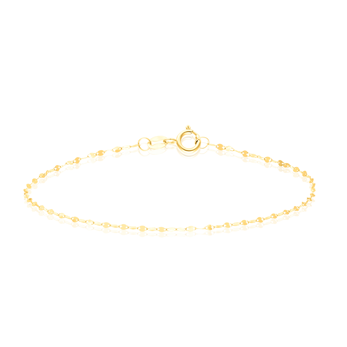 18K Pure Gold Thin Bracelet