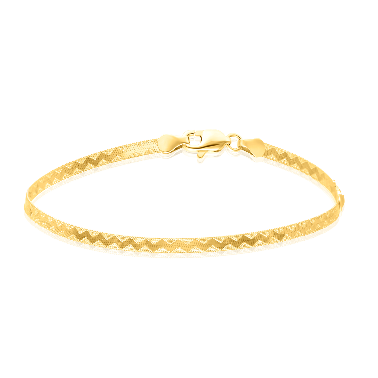 18K Pure Gold Elastic Bracelet