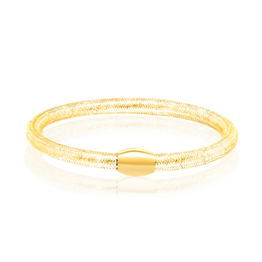 18K Pure Gold 3 Color Bangles Set