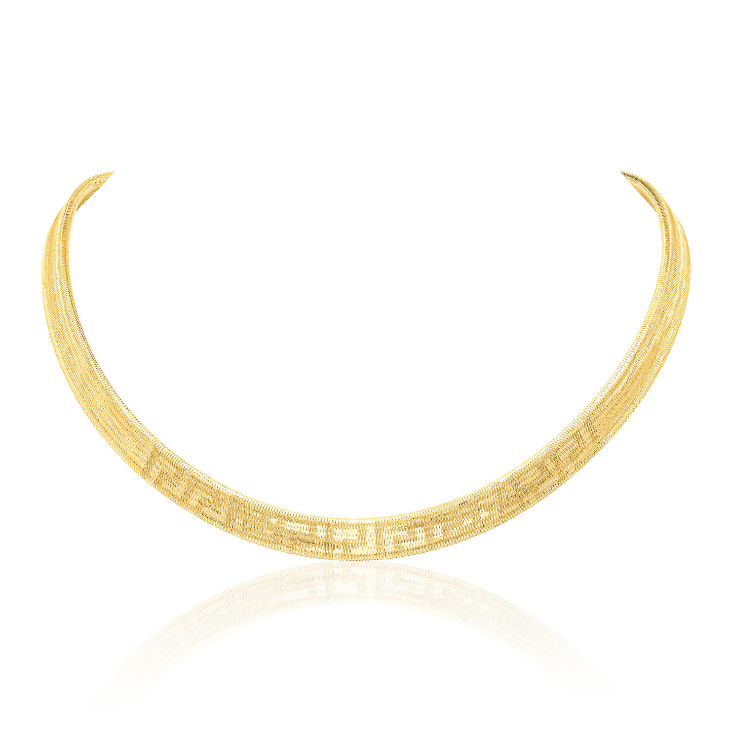 18K Pure Gold Elastic Necklace