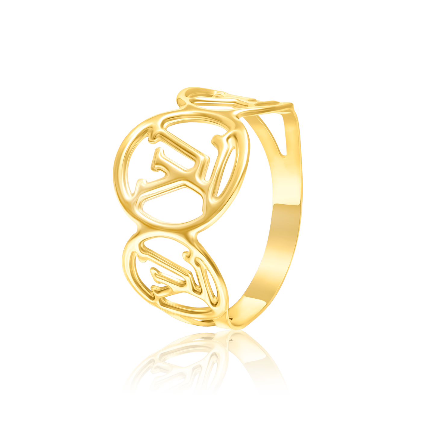 18K Pure Gold L.V Ring