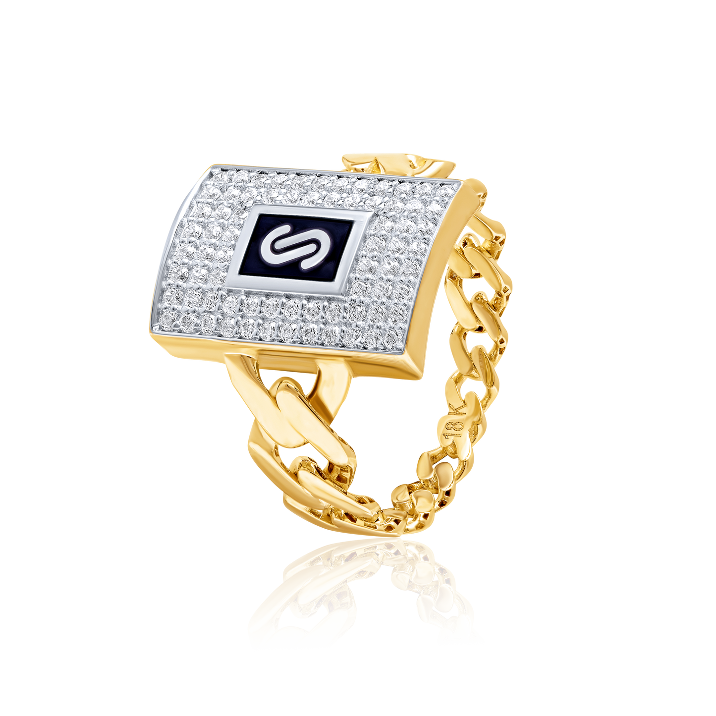 18K Pure Gold Elegant Linked Jewelry Set