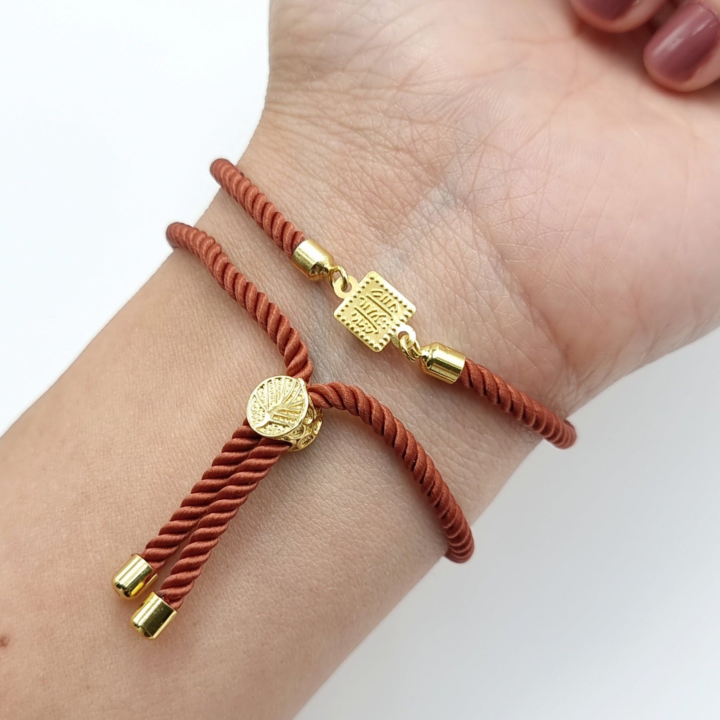 21K Pure Gold Adjustable Bracelet