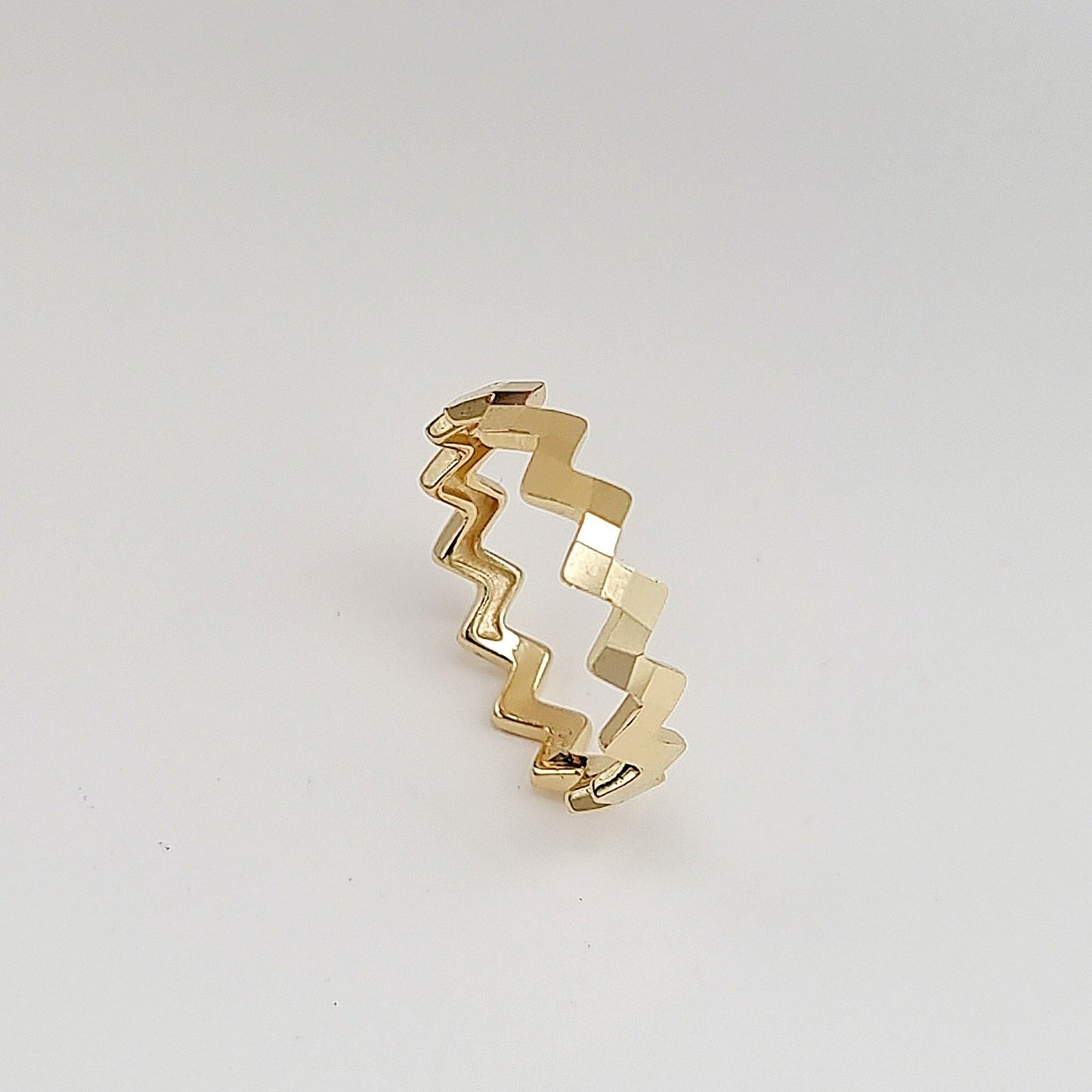 18K Pure Gold Twisted Ring