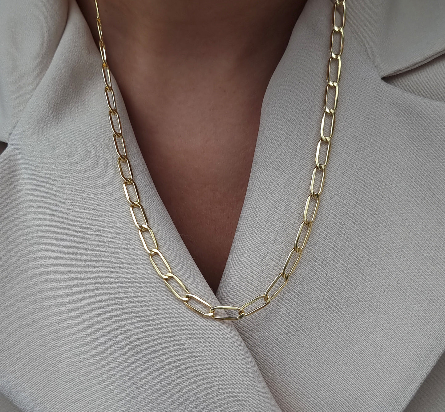 18K Pure Gold Links Chain