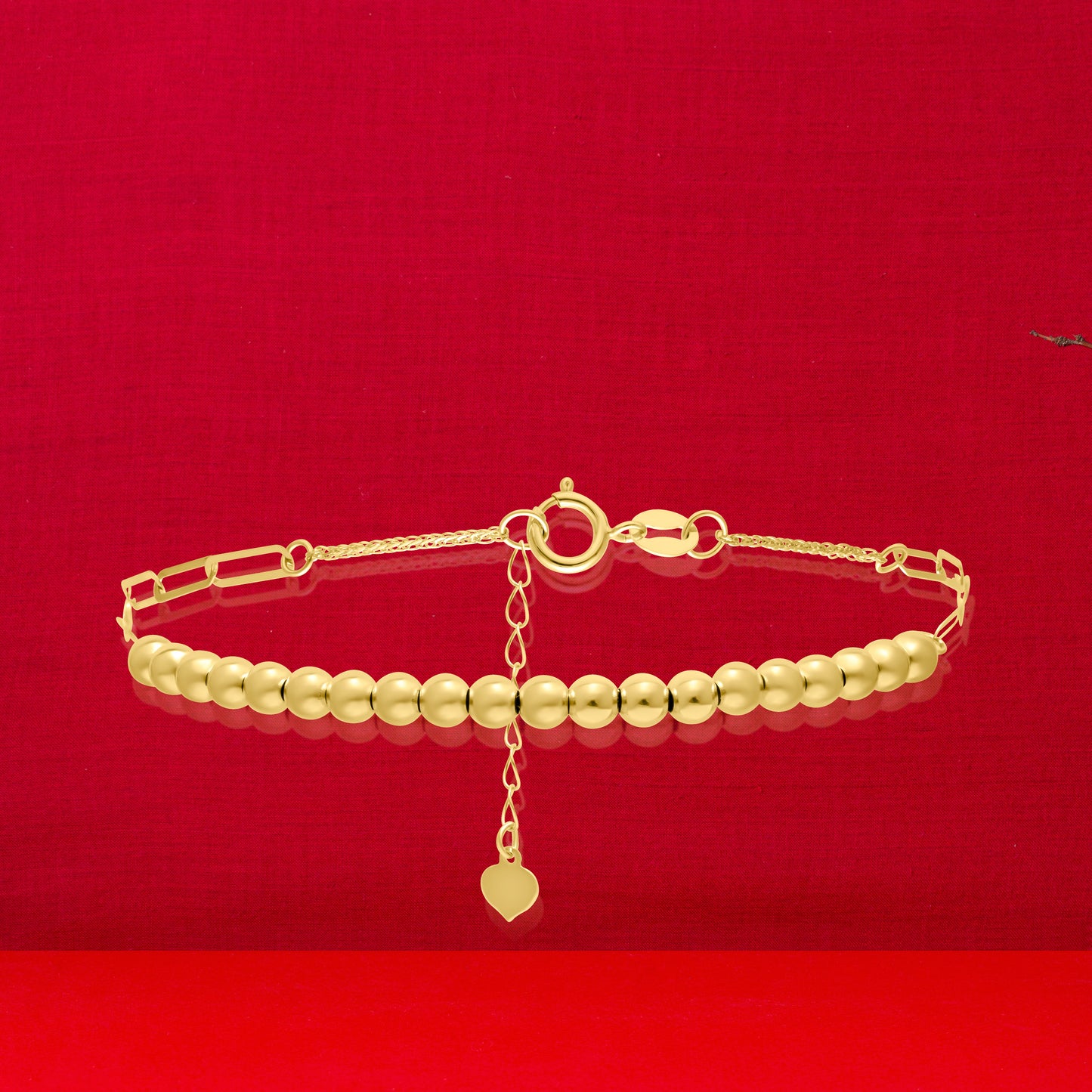 18K Pure Gold Seed Bracelet