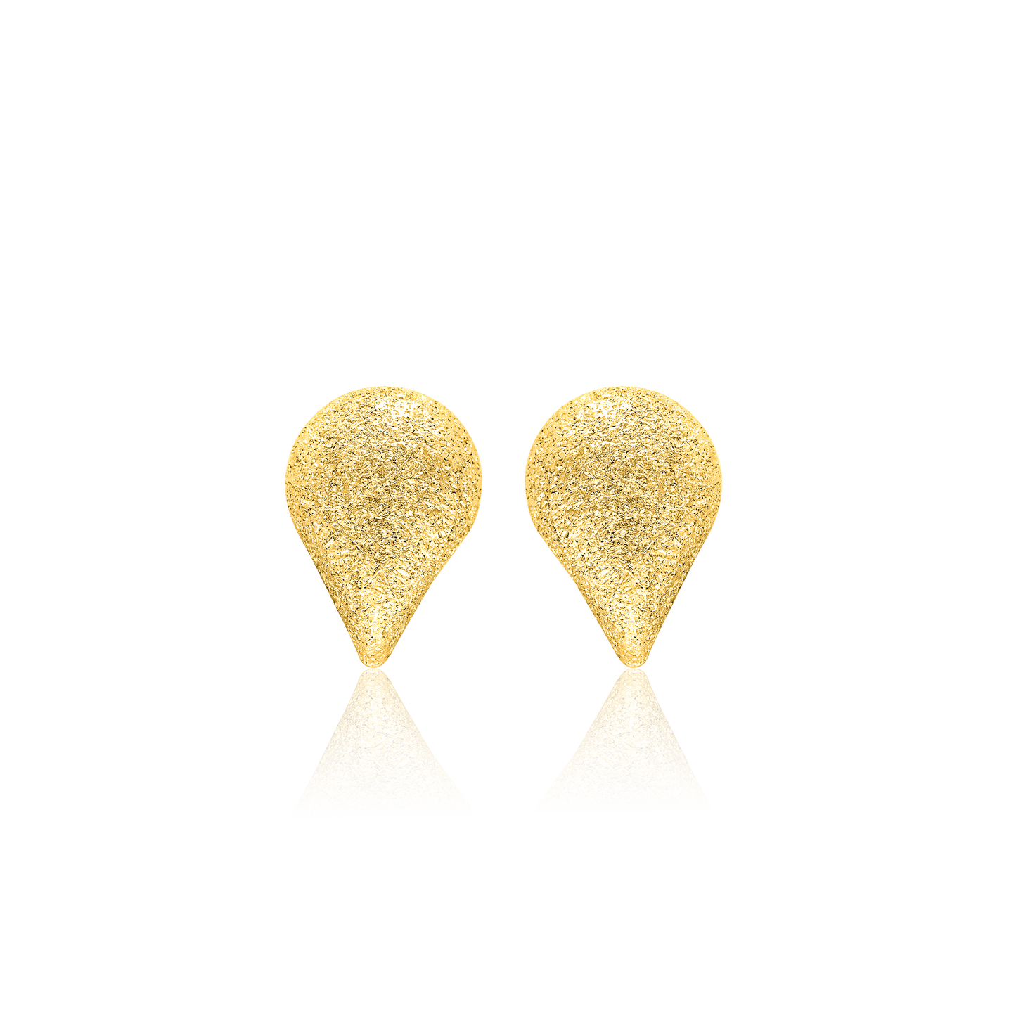 18K Pure Gold Drop Earring Set