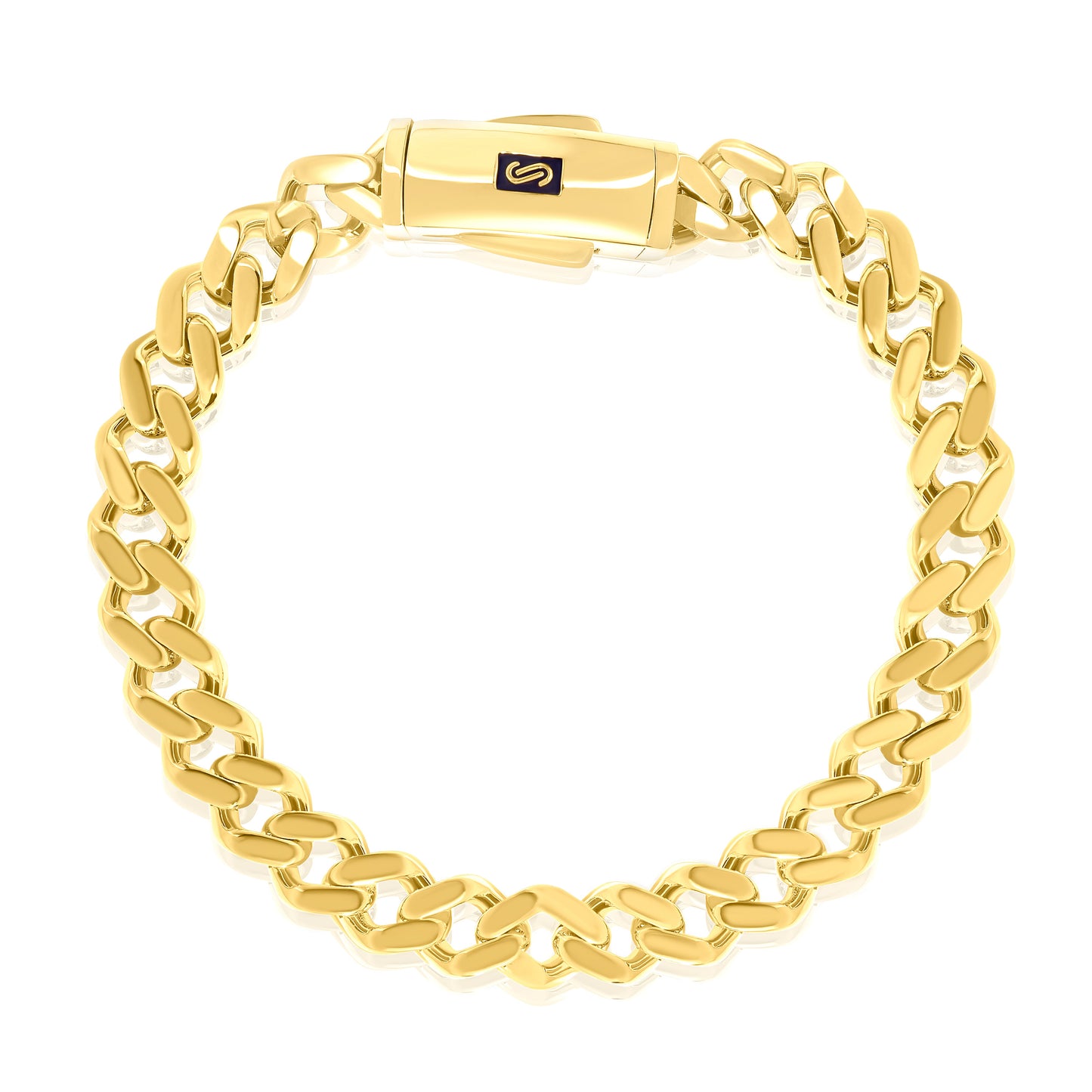18K Pure Gold Elegant Linked Bracelet
