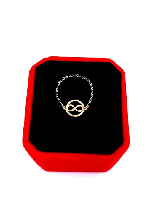 18K Pure Gold Infinity Ring | Ring | 18K Gold Jewelry