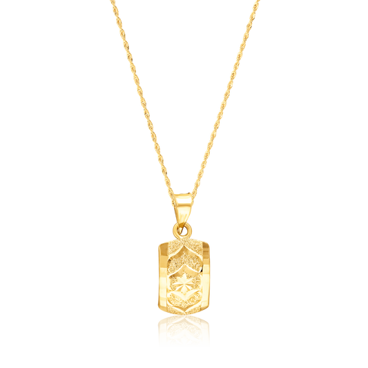 18K Pure Gold Curved Clip Jewelry Set