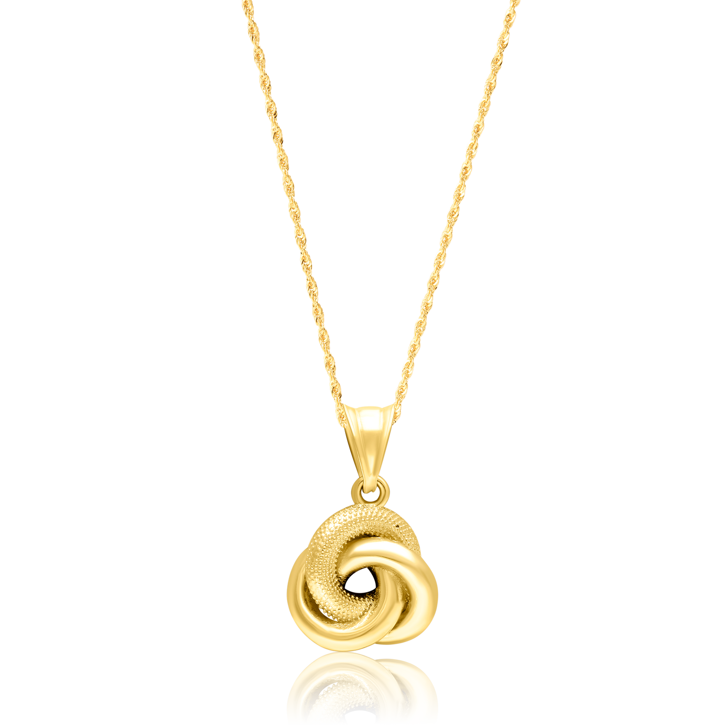 18K Pure Gold Flower Necklace