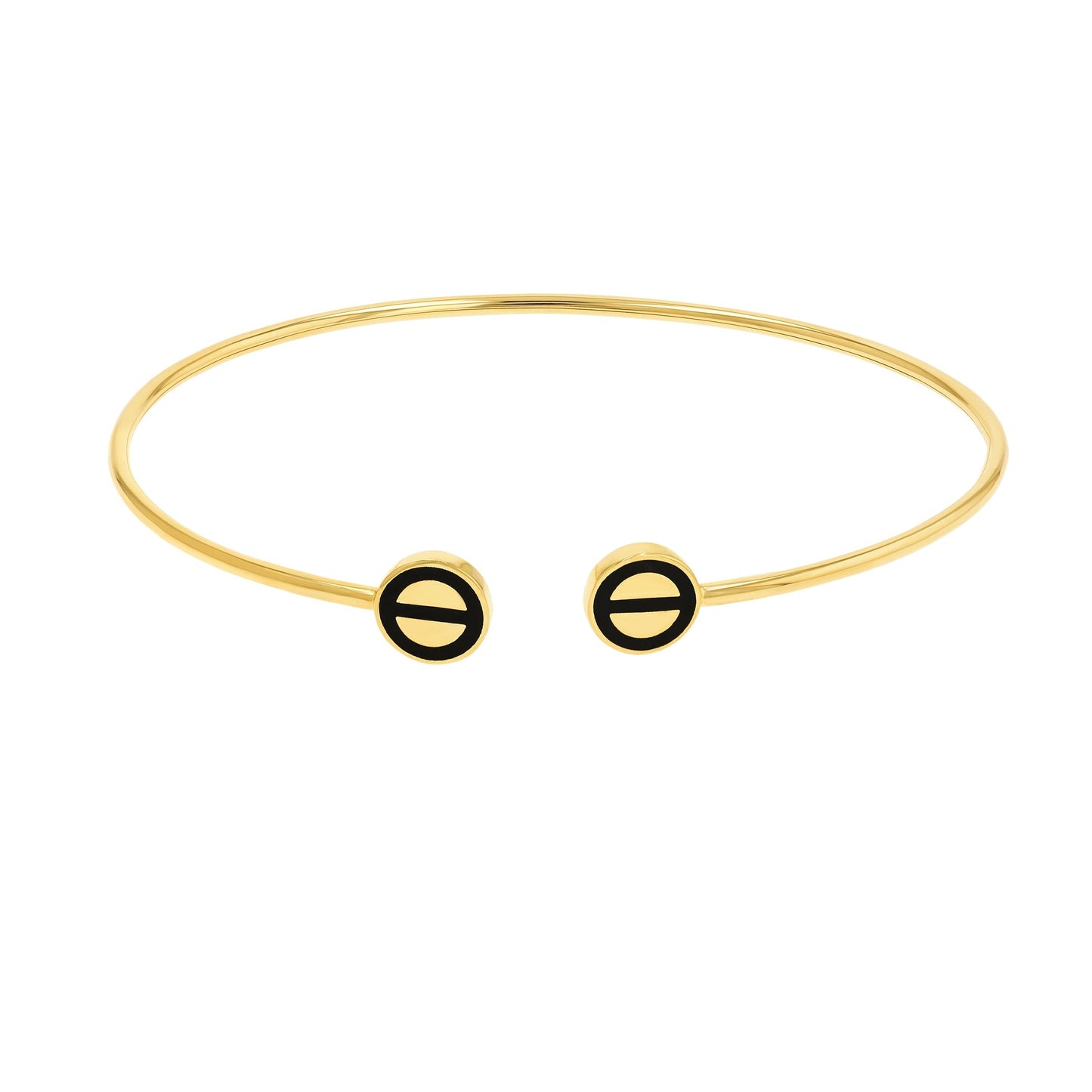 18K Pure Gold C.R Adjustable Bangle