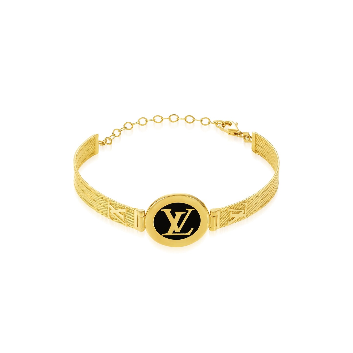 18K Pure Gold Elegant L.V Bangle
