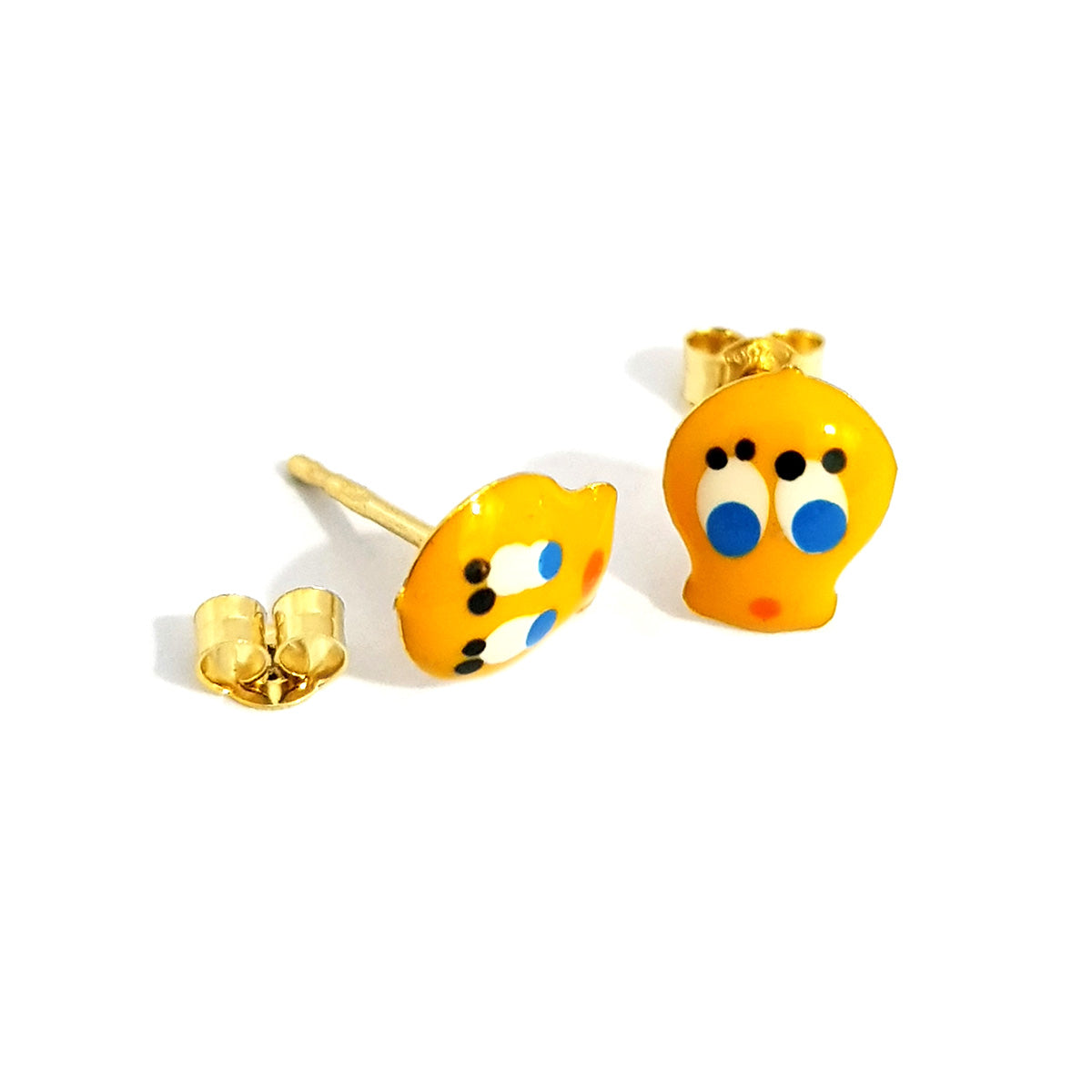 18K Pure Gold Tweety bird Earrings | Earring | 18K Gold Jewelry