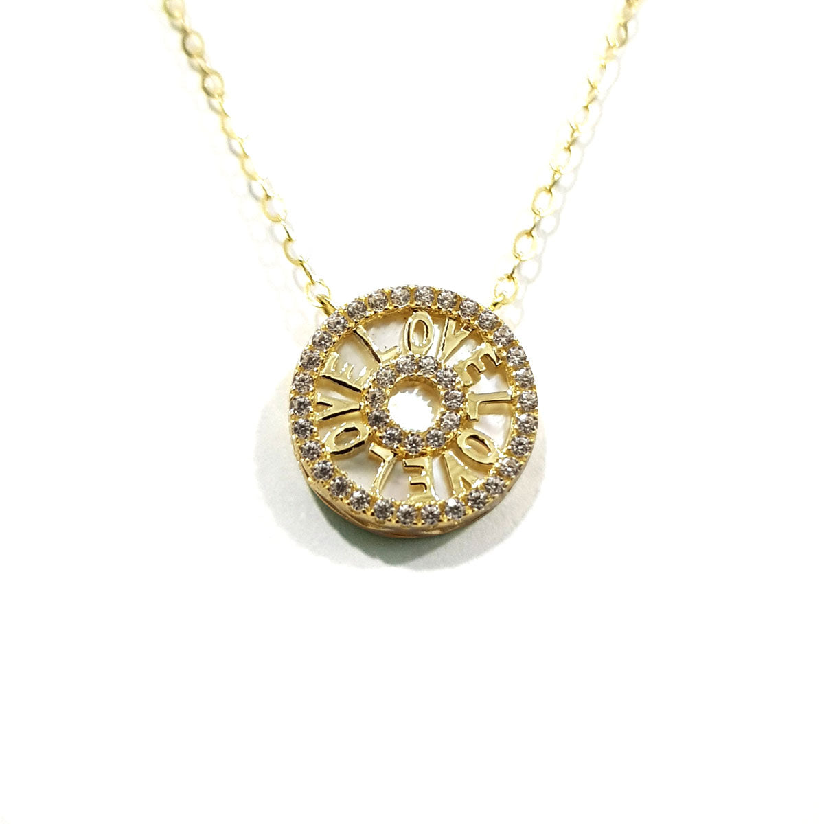 18K Pure Gold Love Necklace