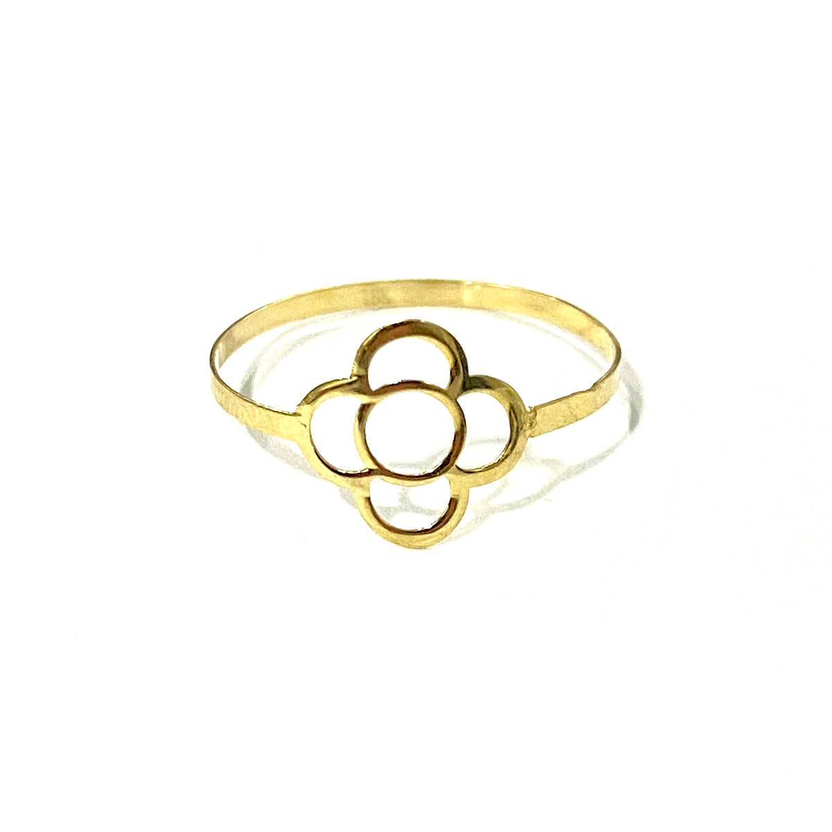 18K Solid Gold Elegant Flower Design Ring | Gold | 18K Gold Jewelry