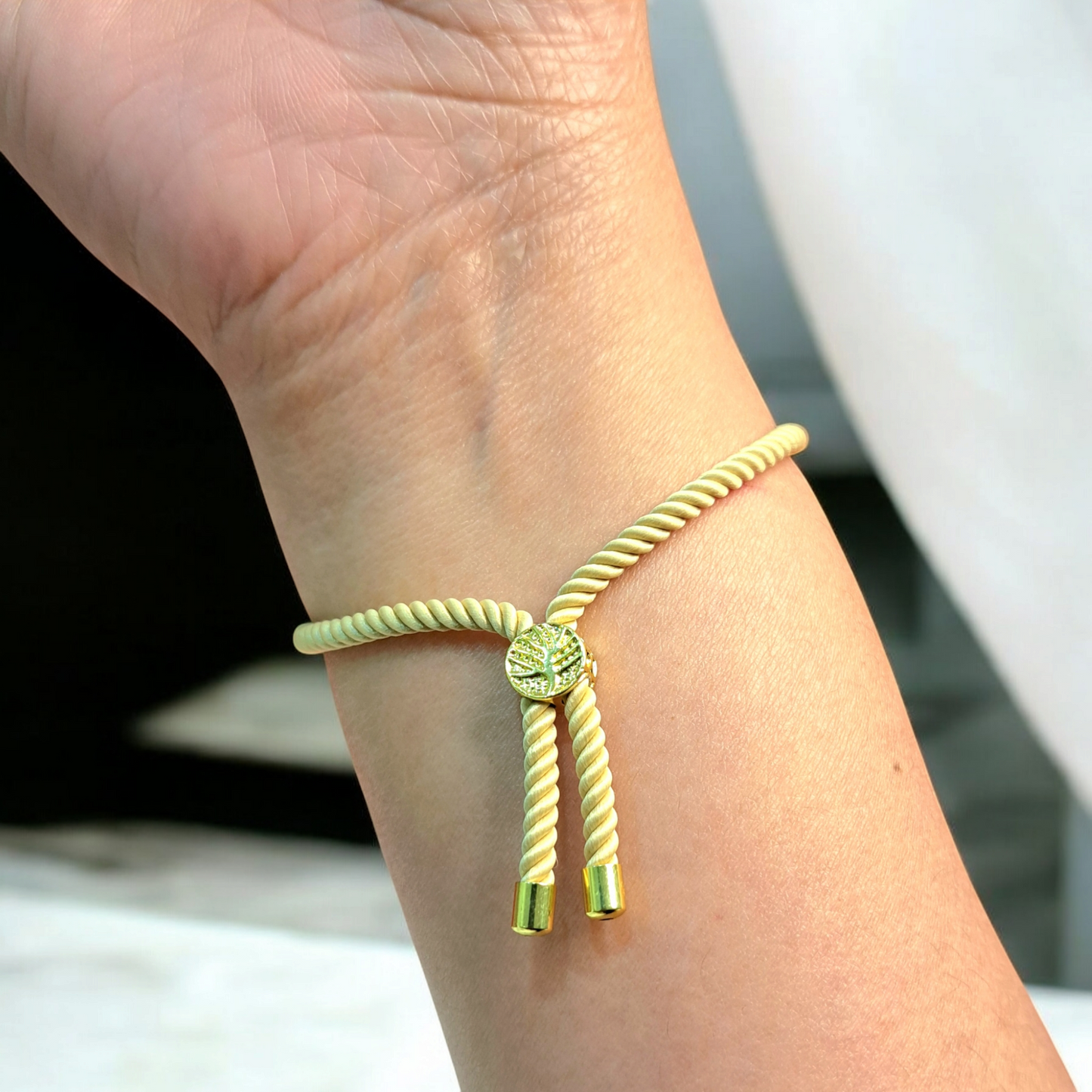 21K Pure Gold Adjustable Bracelet