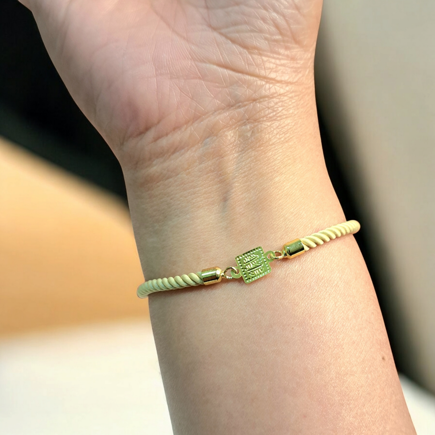 21K Pure Gold Adjustable Bracelet
