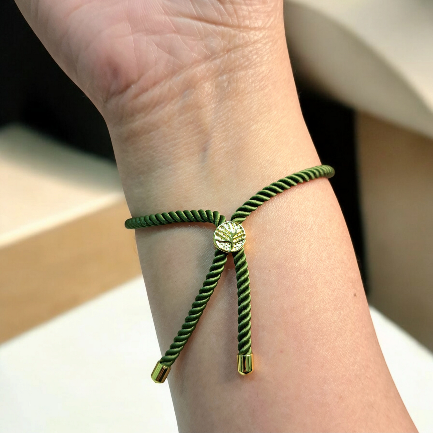 21K Pure Gold Adjustable Bracelet
