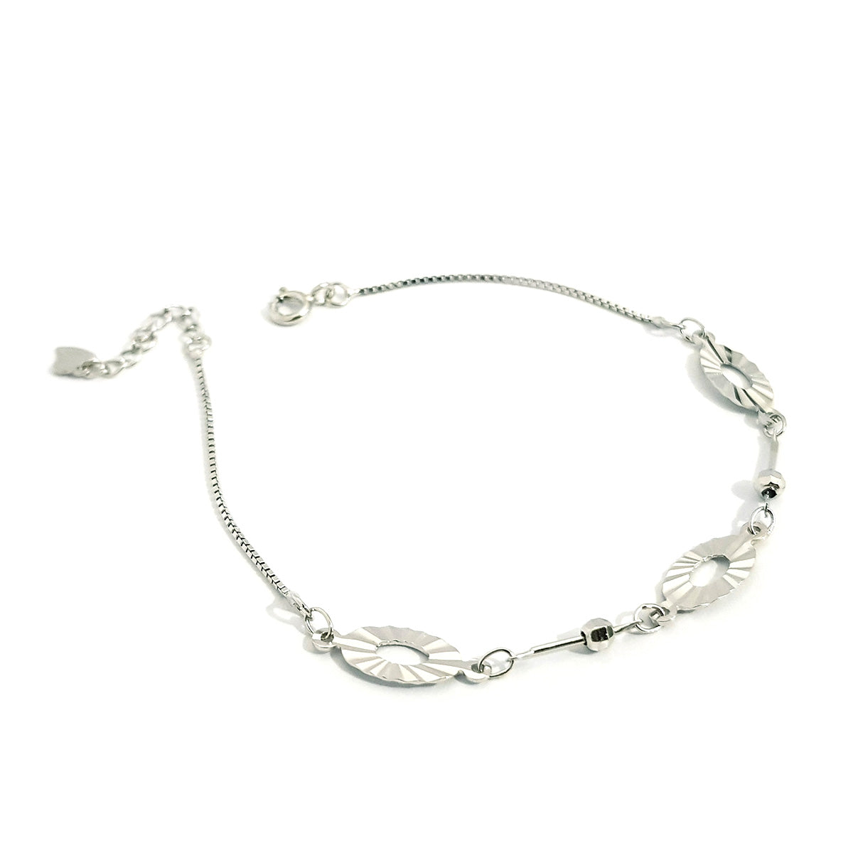 Real 925 Sterling Silver Oval Bracelet