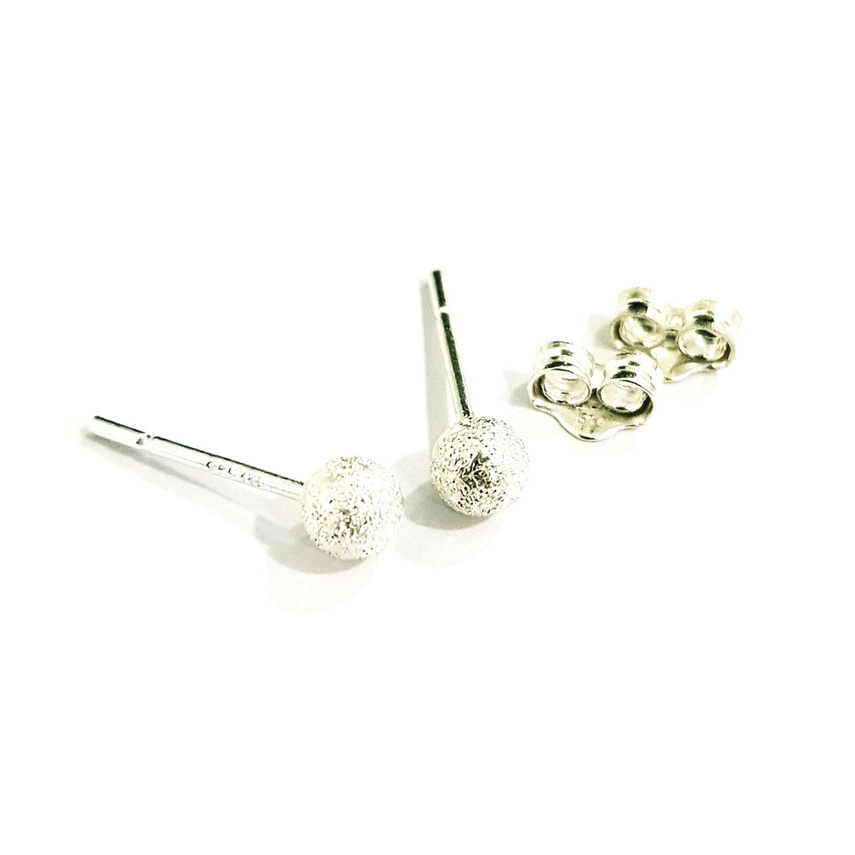 Real 925 Sterling Silver Stud Earrings