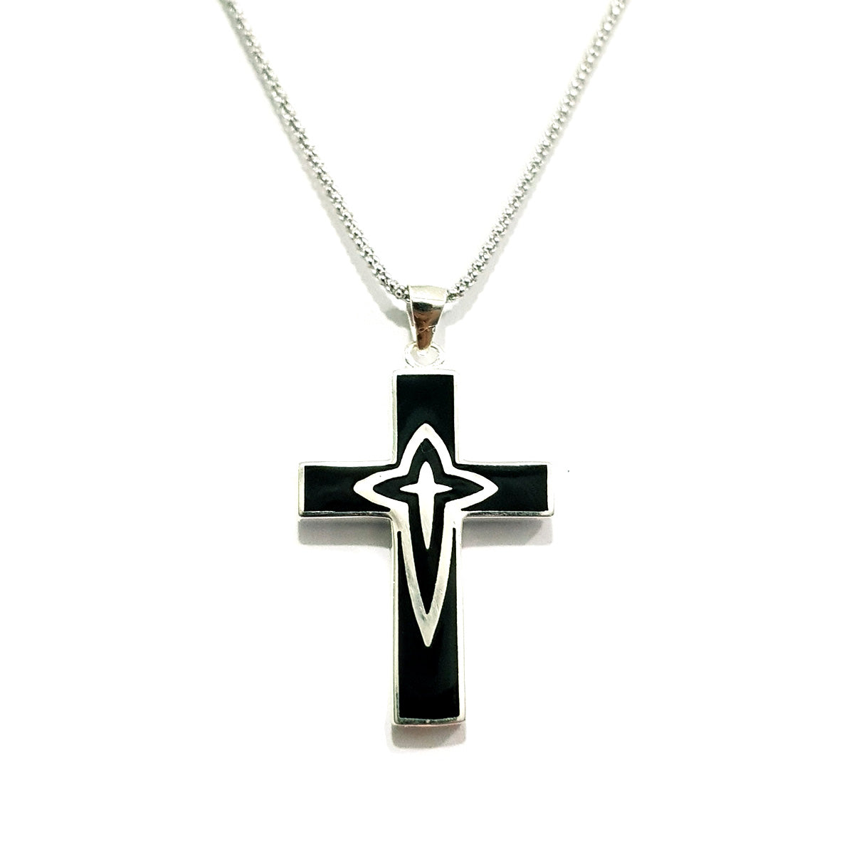 Real 925 Sterling Silver Cross Necklace