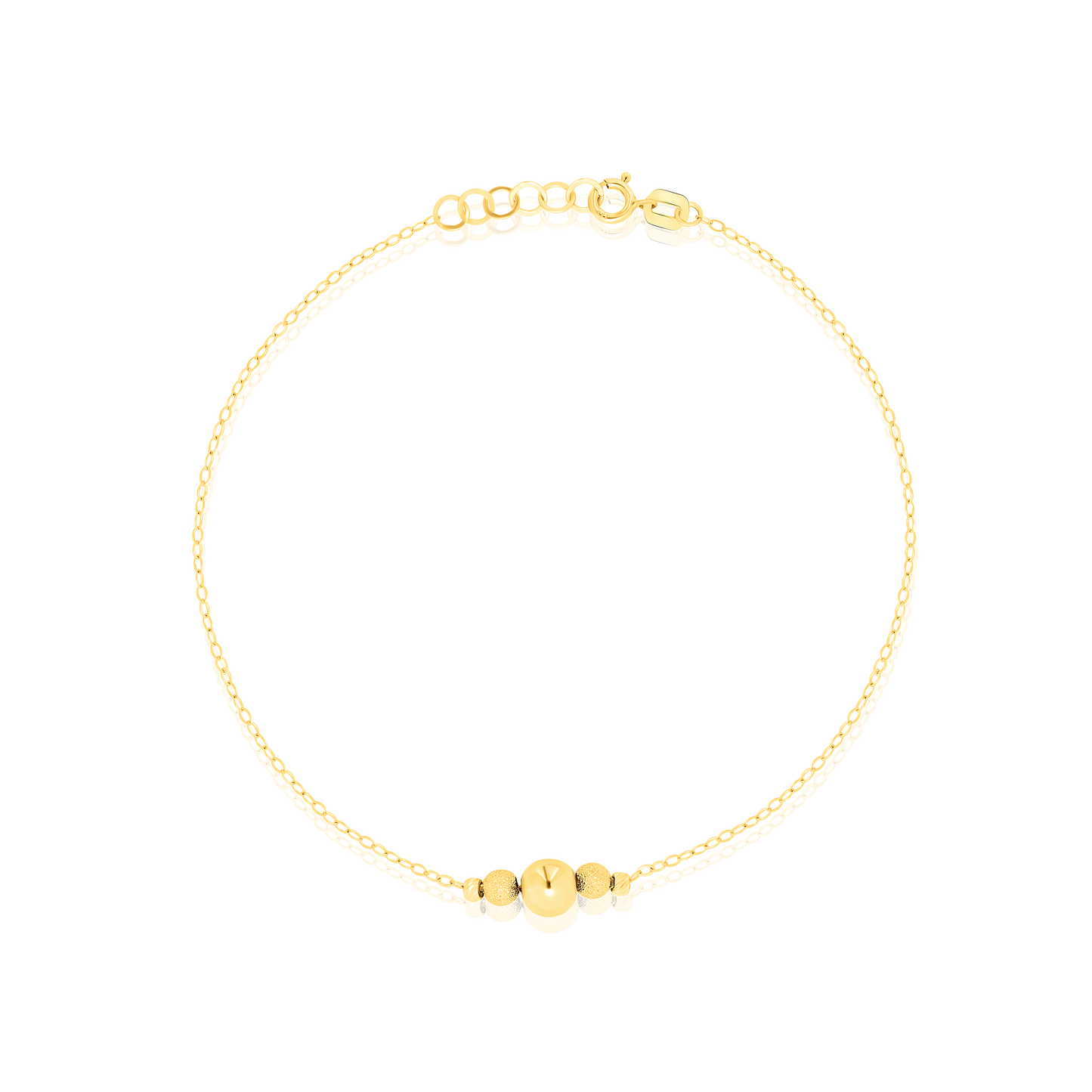 18K Pure Gold Seed Bracelet