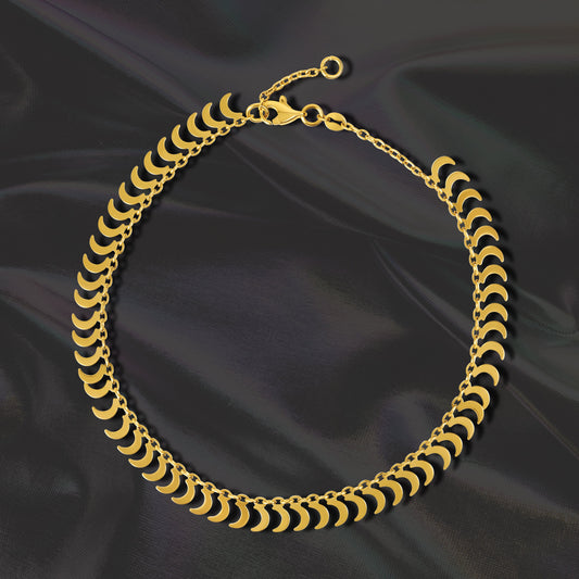 18K Pure Gold Anklet