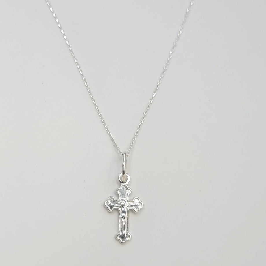 Real 925 Sterling Cross Necklace