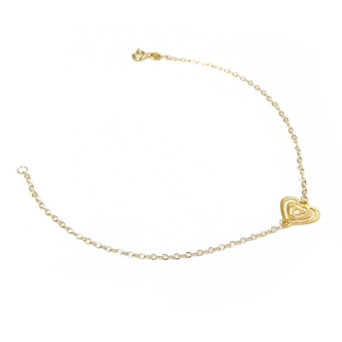 18K Pure Gold Multi Heart Bracelet | Bracelet | 18K Gold Jewelry