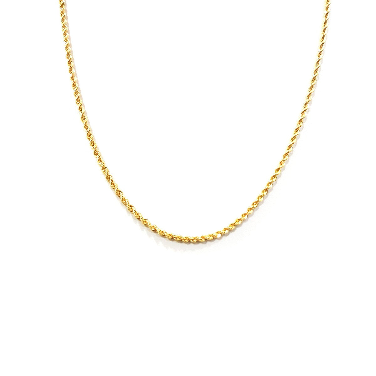 18K Pure Gold 1MM Rope Chain | Chain | 18K Gold Jewelry