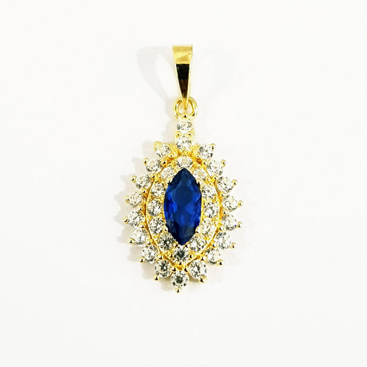 18K Pure Gold Zircon stone Necklace | Necklace | 18K Gold Jewelry