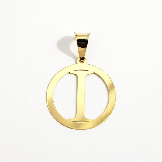 18K Pure Gold Letter I Design Necklace | Necklace | 18K Gold Jewelry