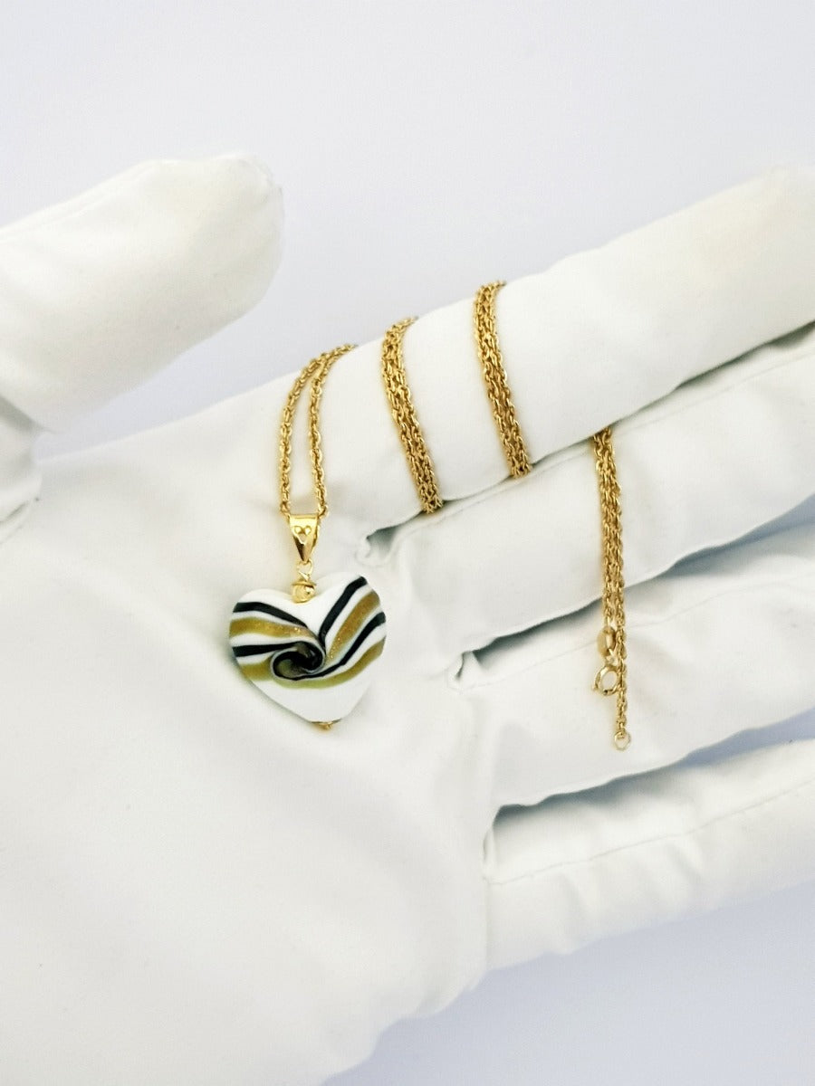 18K Pure Gold Heart Necklace | Necklace | 18K Gold Jewelry