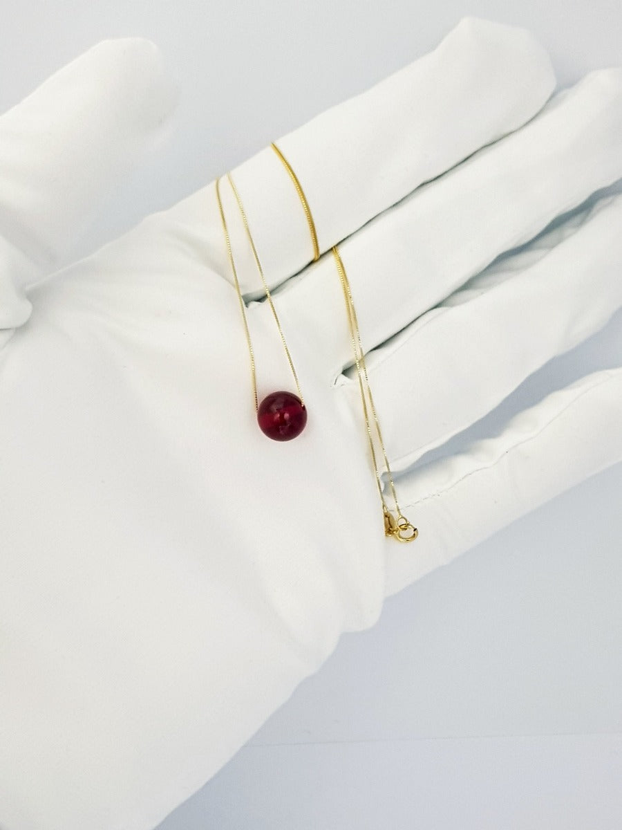 18K Pure Gold Gem Necklace | Necklace | 18K Gold Jewelry