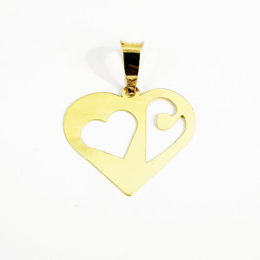 18K Pure Gold Heart Necklace | Necklace | 18K Gold Jewelry