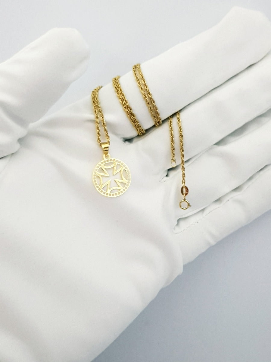 18K Pure Gold Cross Necklace | Necklace | 18K Gold Jewelry