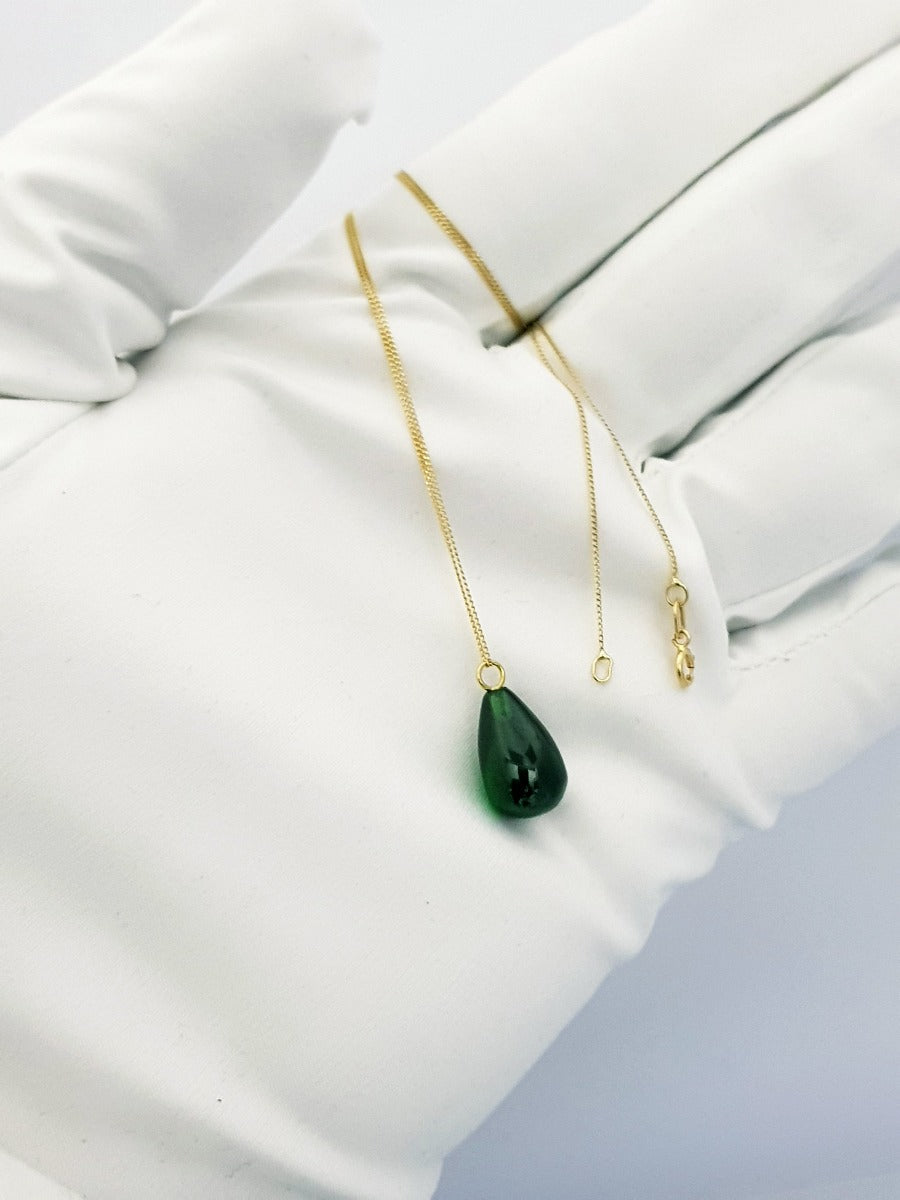 18K Pure Gold Stone Necklace | Necklace | 18K Gold Jewelry