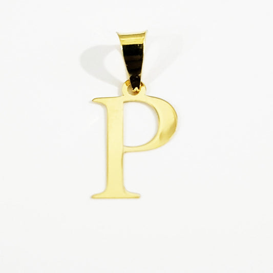 18K Pure Gold Letter P Design Necklace | Necklace | 18K Gold Jewelry