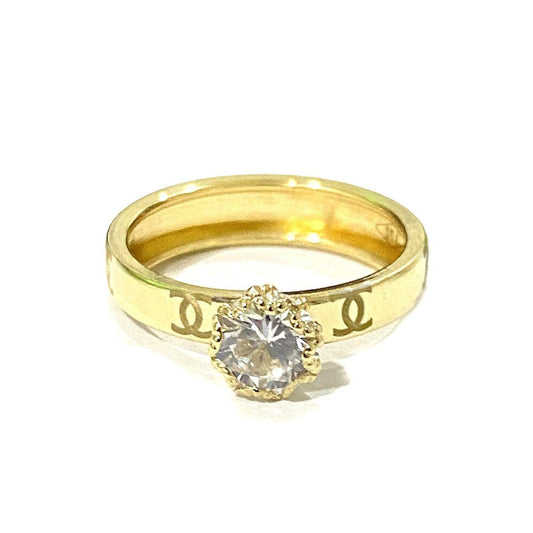18K Pure Gold Engagement Ring | Ring | 18K Gold Jewelry