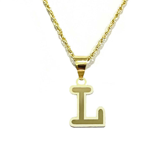 18K Pure Gold Letters Necklaces | Necklace | 18K Gold Jewelry