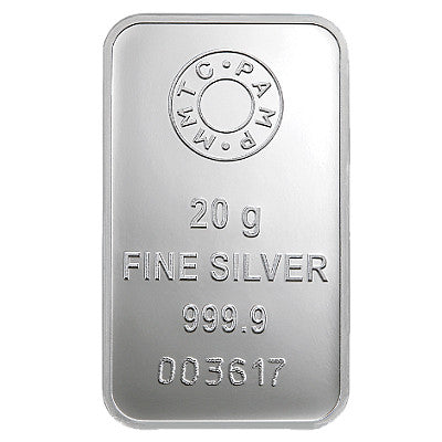 MMTC PAMP 20 Gram Lotus Flower Silver Bar