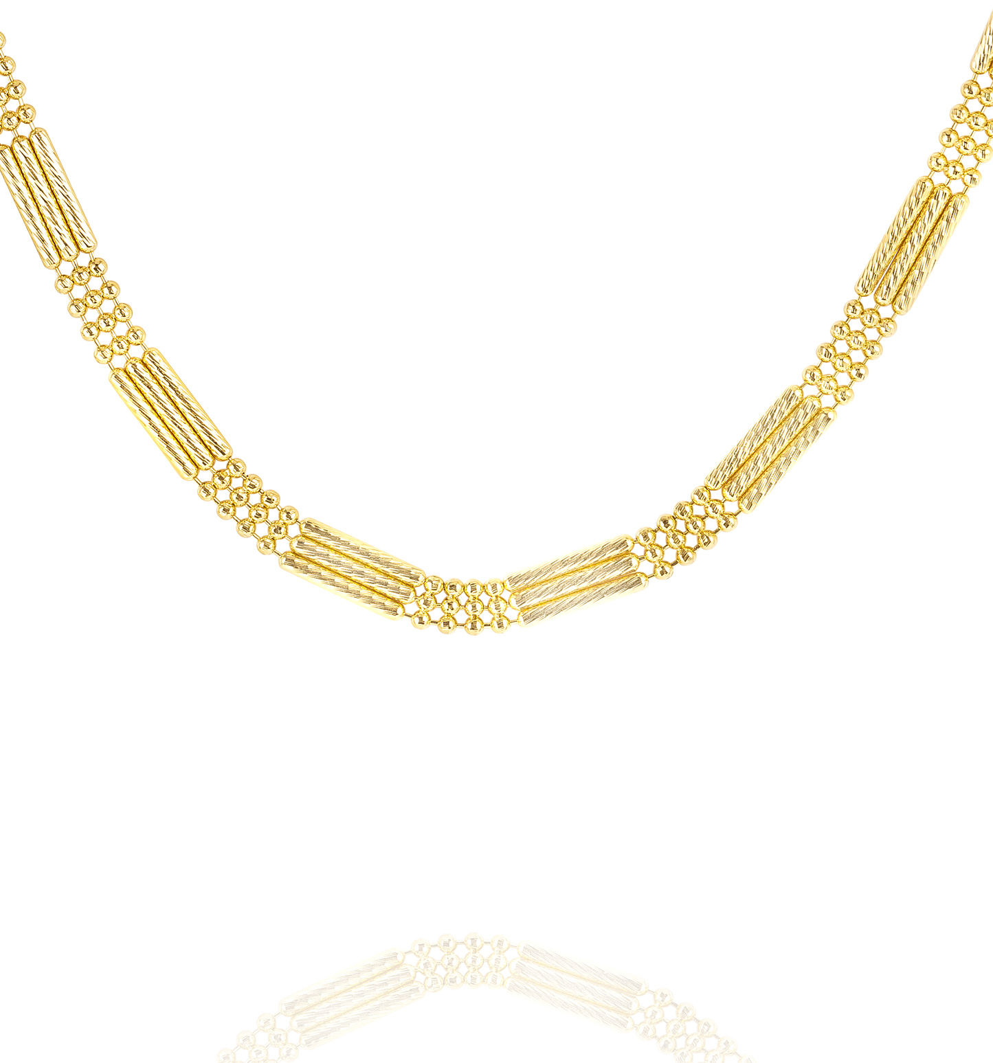 18K Pure Gold 1 Color Layer Seed Chain