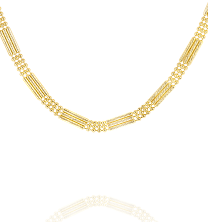 18K Pure Gold 1 Color Layer Seed Chain