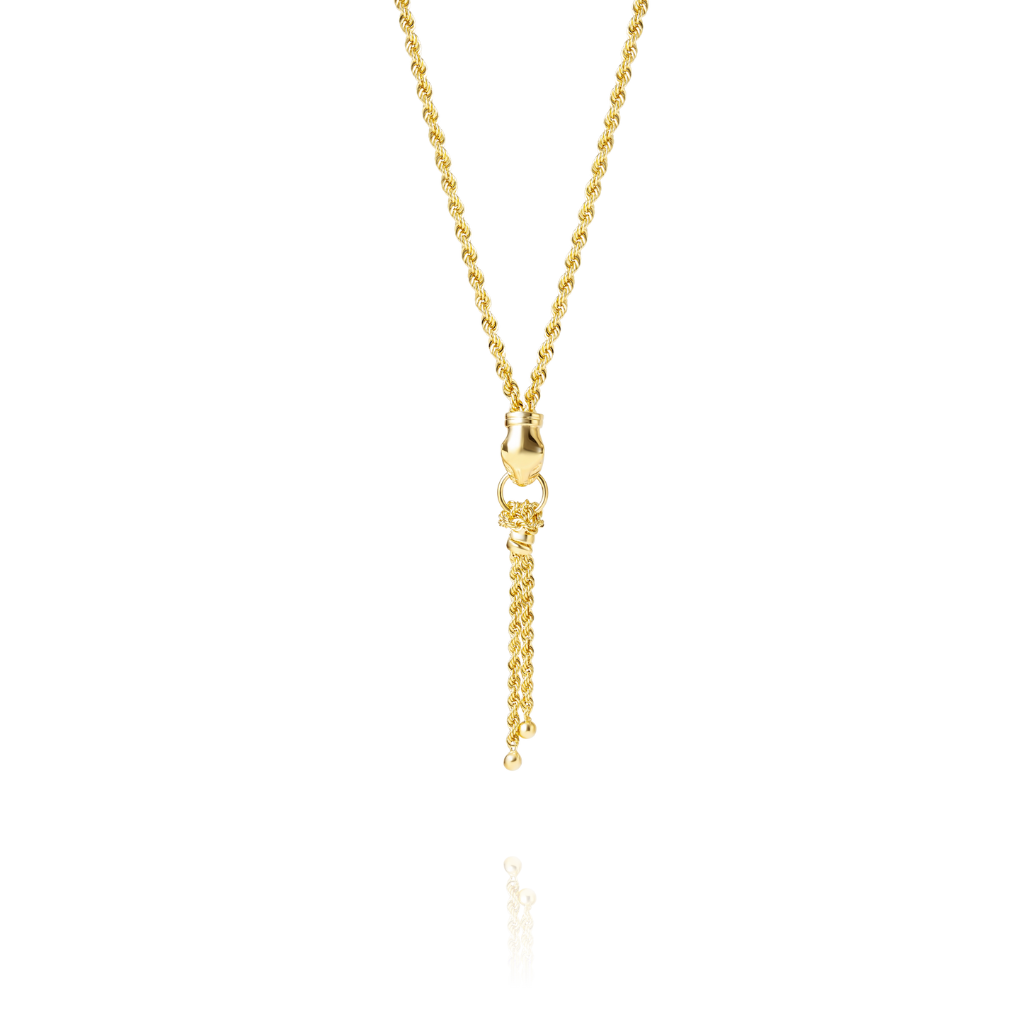 18K Pure Gold Fixed Hanging Necklace