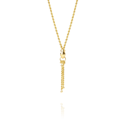 18K Pure Gold Fixed Hanging Necklace