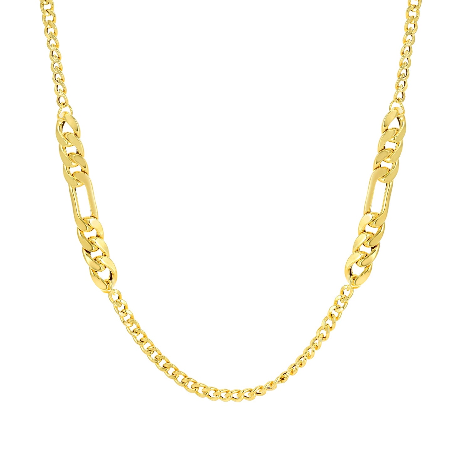 18K Pure Gold Elegant Linked Necklace